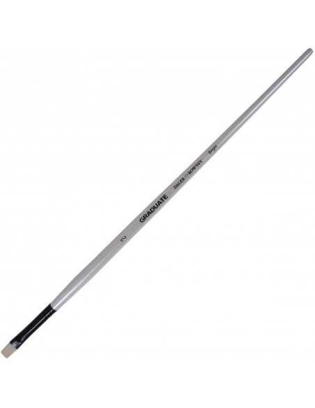 Pincel Cerda Natural Plano Corto Mango Largo