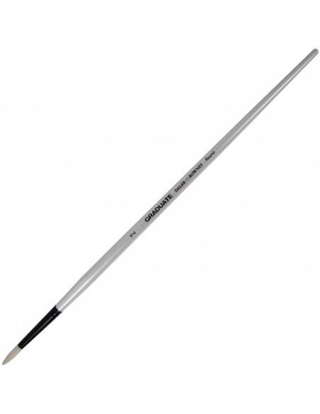 Pincel Cerda Natural Redondo Mango Largo