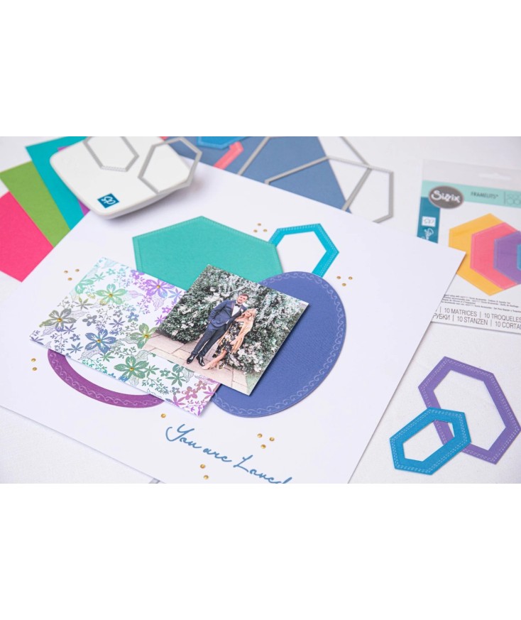 Troqueles Framelits Hexágonos (10uds)