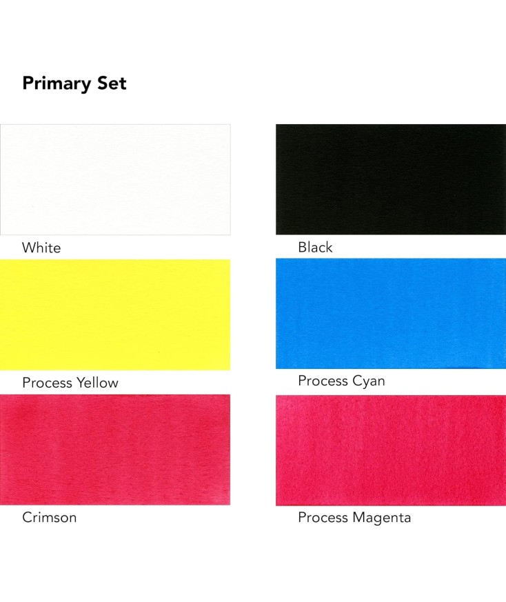Pack 6 Tintas acrílicas Colores Primarios FW Daler Rowney