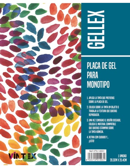 Gellex Placas de gel para monotipo Vintex