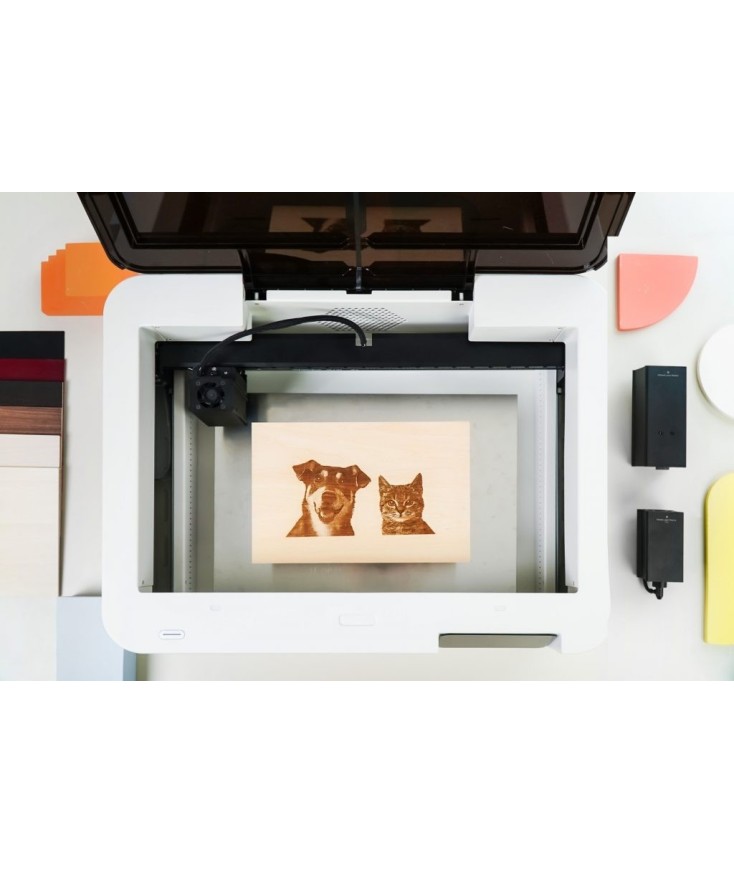 Láser corte, grabado e impresión Diodo Ador Flux