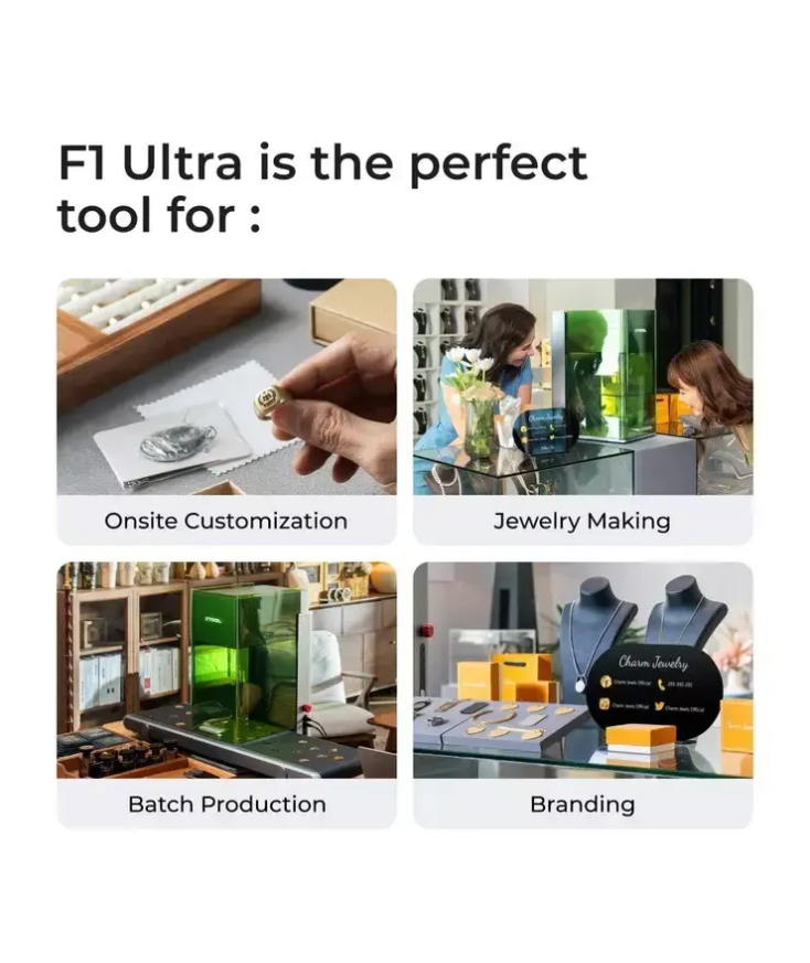 Xtool F1 láser Fibra + Diodo 20W