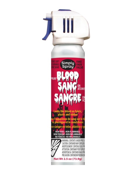Simply Spray Sangre Falsa para tejidos, plástico