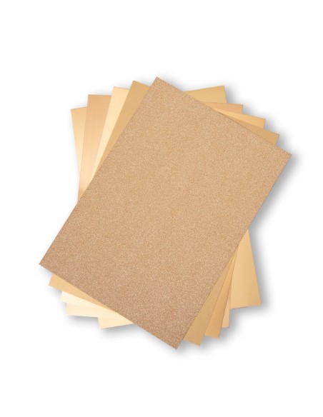 Cartulinas tonos oro (50uds)