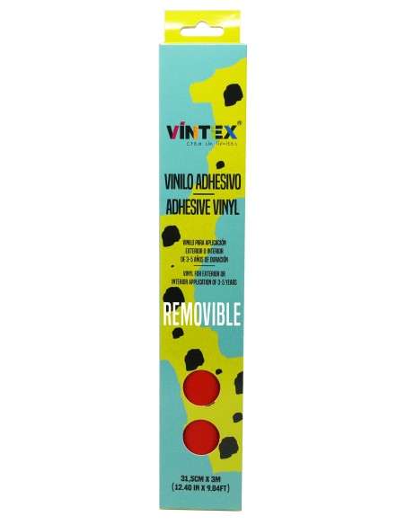 Vinilo Adhesivo Mate Removible (31.5cm x 3m) Vintex