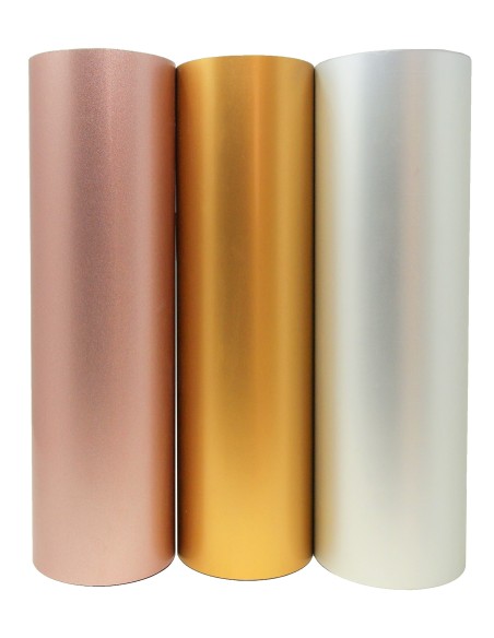 Bobina Vinilo Textil 25 m Metalizado Vintex