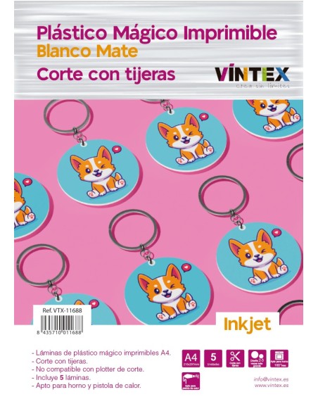 Plástico Mágico imprimible para Inkjet de VINTEX
