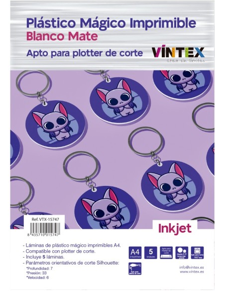 Plástico Mágico imprimible para Inkjet de VINTEX