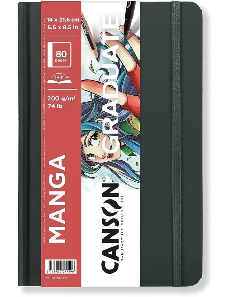 Cuaderno Canson Graduate Manga Liso 200g