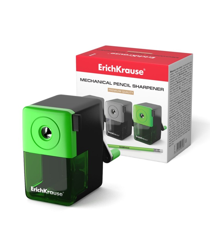 Sacapuntas mecánico con depósito