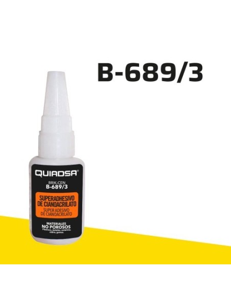 BRIK-CEN B-689/3 Cianocrilato plásticos QUIADSA