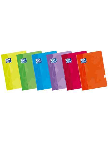OXFORD SCHOOL CLASSIC A4 Tapa blanda libreta grapada 4x4 con margen 48 Hojas surtido