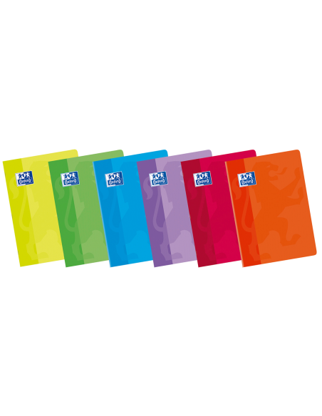 OXFORD SCHOOL CLASSIC A4 Tapa Blanda Libreta grapada LISO 48 Hojas colores surtidos