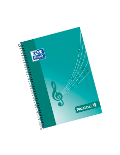Cuaderno espiral MUSICA Fº...