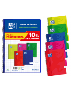 PACK 5 Cuadernos Espiral...