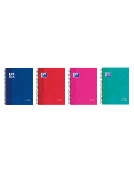 OXFORD SCHOOL CLASSIC A4 Tapa blanda libreta grapada 4x4 con margen 48 Hojas surtido