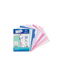 Separadores  A4  4 taladros plástico opaco 500 micras OXFORD STRONGLINE