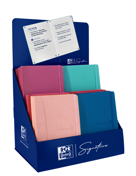 Expositor de Sobremesa Surtido A5 1 Línea, Liso y Dots OXFORD SIGNATURE