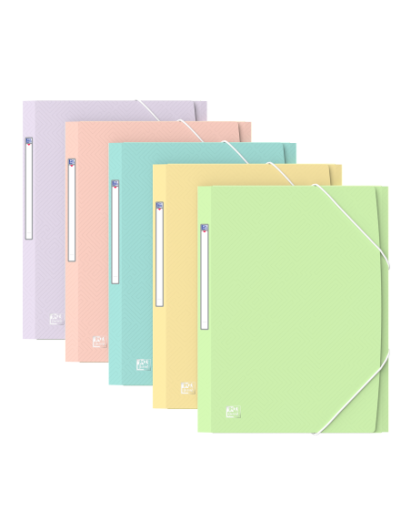 CARPETA DE GOMAS CON SOLAPAS TP A4+ PASTEL OXFORD URBAN