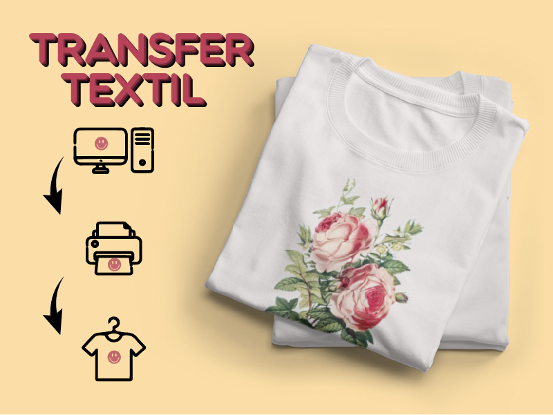 Pack de iniciación al papel transfer láser sobre textil