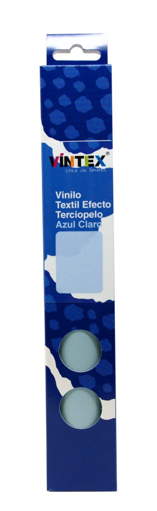 Vinilo textil terciopelo azul claro Vintex