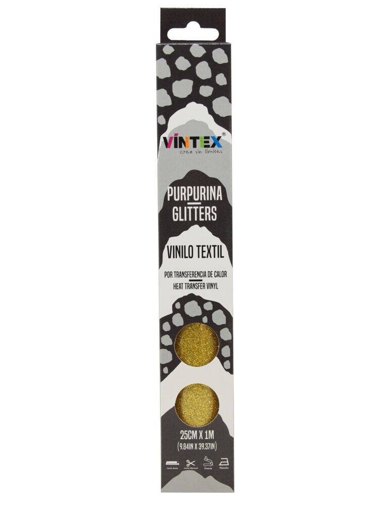 Vinilo textil glitter oro Vintex