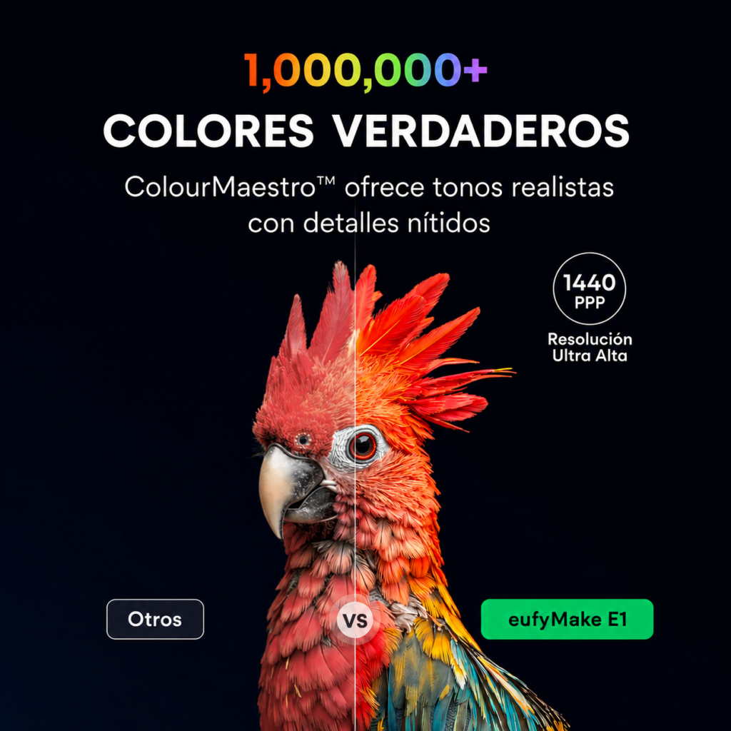 Colores Verdaderos eufyMake E1 España Plotteralia
